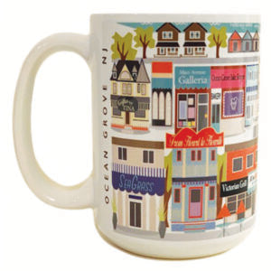 New Jersey Town Map Mugs