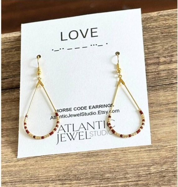 Morse Code Earrings