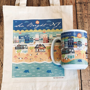 New Jersey Town Map Mugs