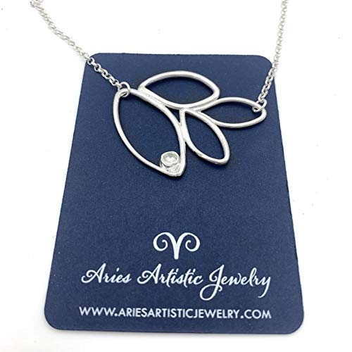 Nature-Inspired Pure Silver Leaf Necklace