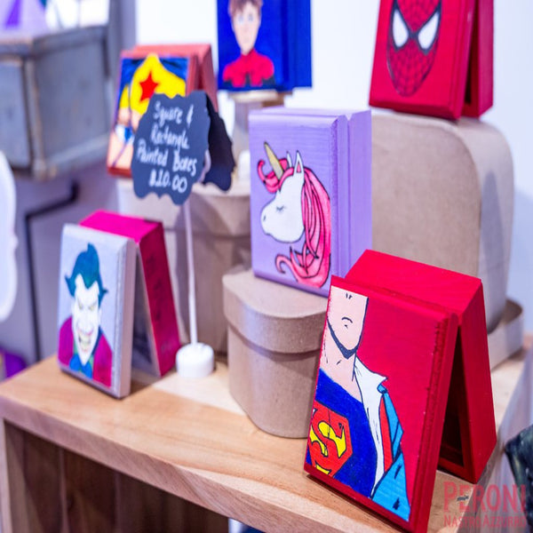 PopArt keepsake boxes of your favorite super heroes