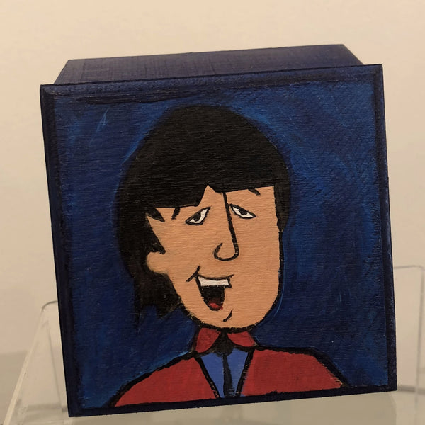 Small Hand-Painted Keepsake Box - Red Bank Artisan Collective jewelry art vintage recycled Small Wooden Boxes, Andromedas Attic