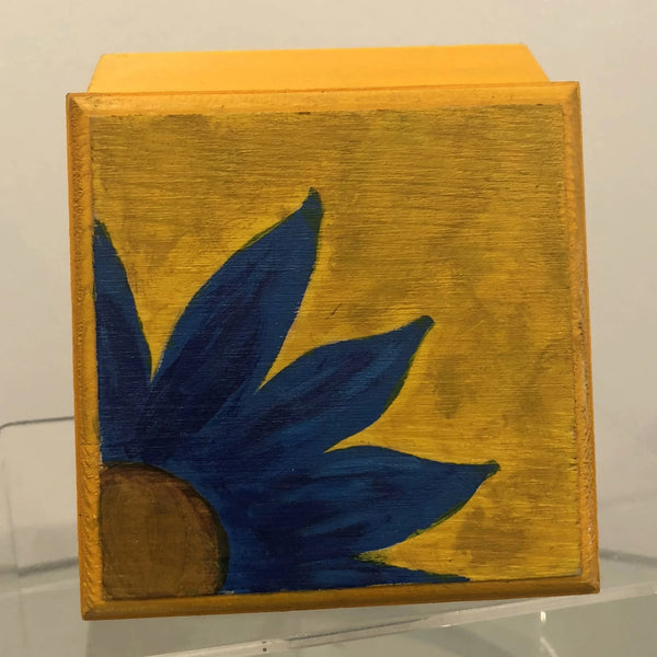 Small Hand-Painted Keepsake Box - Red Bank Artisan Collective jewelry art vintage recycled Small Wooden Boxes, Andromedas Attic