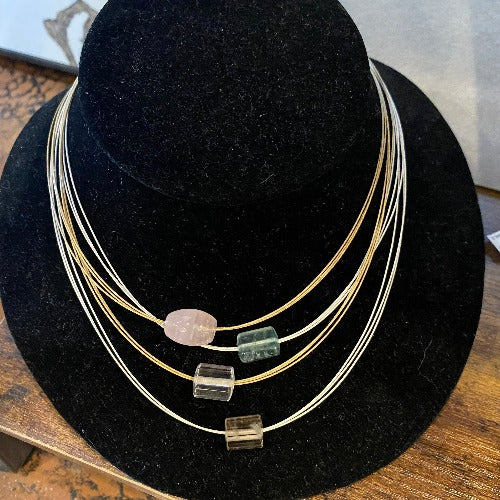 Handmade 3-strand Wire Necklaces