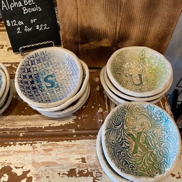 Ceramic Alphabet Bowls