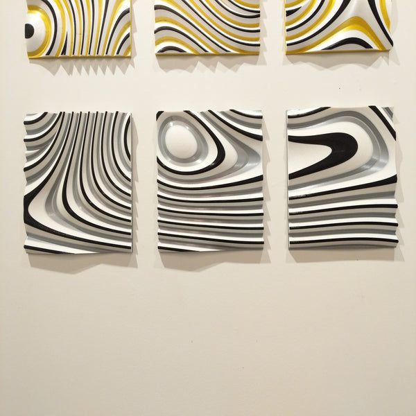 3D printed 3 panel wall art designed by local NJ artist