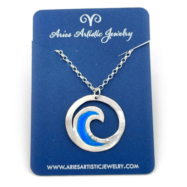 Wave Necklace Surfer Jewelry, Beach Necklace Spiritual Jewelry