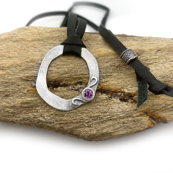 Sterling Silver Eyeglass Holder Necklace with Adjustable Slide