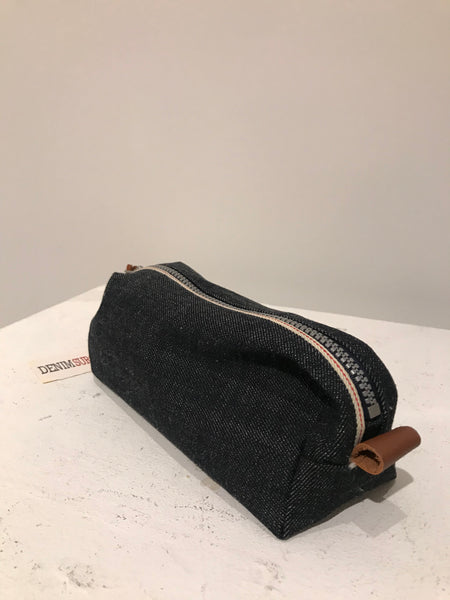 Selvedge Denim Dopp Kit Toiletry Bag