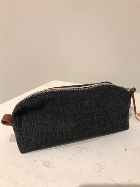 Selvedge Denim Dopp Kit Toiletry Bag