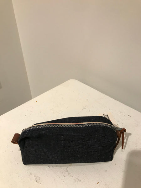 Selvedge Denim Dopp Kit Toiletry Bag