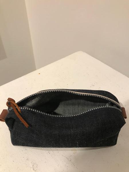 Selvedge Denim Dopp Kit Toiletry Bag