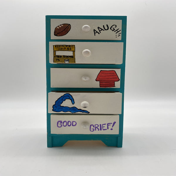 Snoopy mini PopArt dresser by New Jersey artist Andromeda's Attic 
