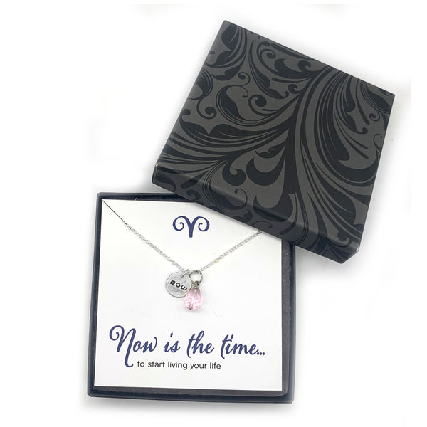 Personalized Necklace Inspirational Jewelry - Looking Forward Collection