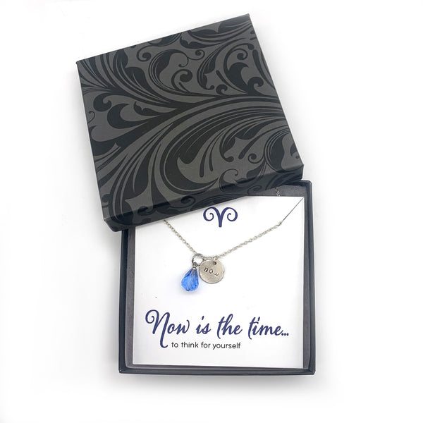 Personalized Necklace Inspirational Jewelry - Looking Forward Collection