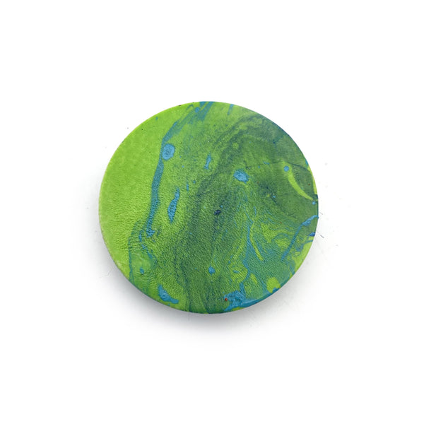 Hydro Dipped Custom Phone Grip Swirls in Green & Blue