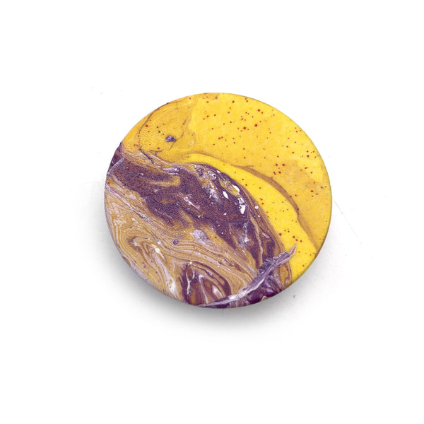 Hydro Dipped Custom Phone Grip Swirls in Yellow Purple & White