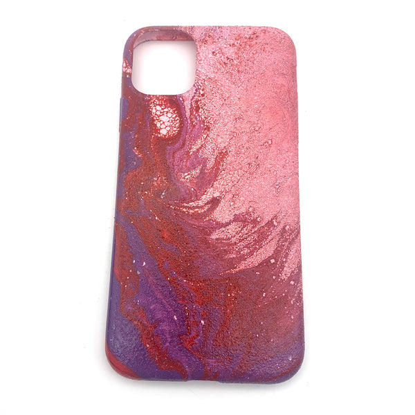Hydro Dipped Phone Cases in Red Pink and Purple   - iPhone 11