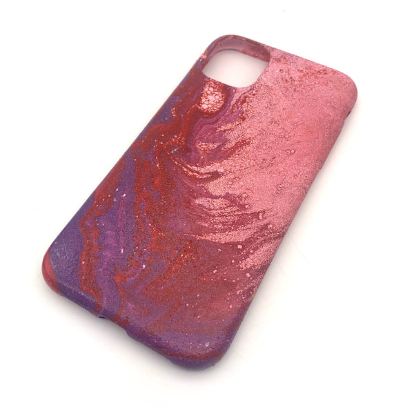 Hydro Dipped Phone Cases in Red Pink and Purple   - iPhone 11