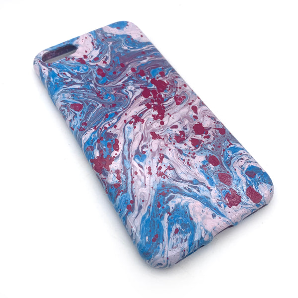 Hydro Dipped Phone Cases in Blue White and Magenta - iPhone 7, iPhone 8, iPhone SE (2020)