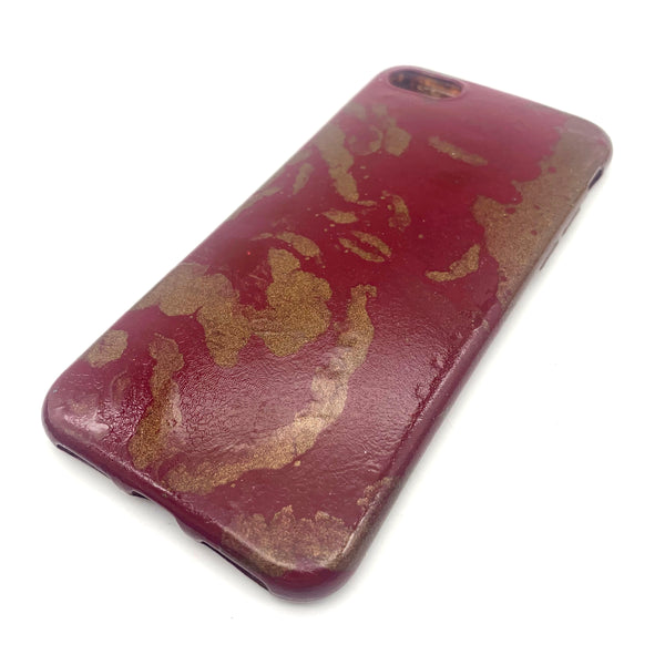 Hydro Dipped Phone Cases in Copper and Burgundy - iPhone 7, iPhone 8, iPhone SE (2020)