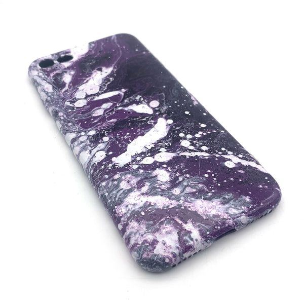 Hydro Dipped Phone Cases in Purple Black and White - iPhone 7, iPhone 8, iPhone SE (2020)