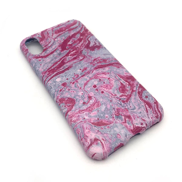 Hydro Dipped Phone Cases in Pink Black and White - iPhone X and XS