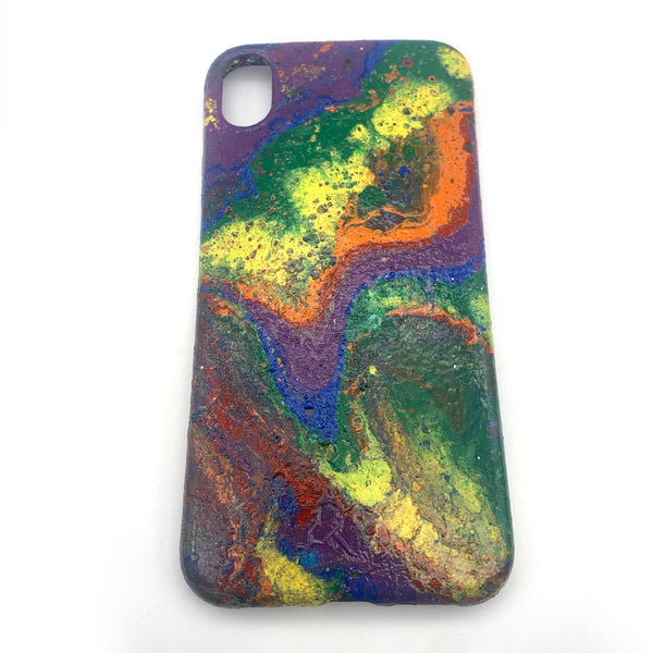 Hydro Dipped Phone Cases in Rainbow Colors - iPhone XR