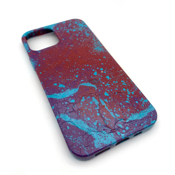 Hydro Dipped Phone Cases in Red and Blue - iPhone 12 and 12 Pro