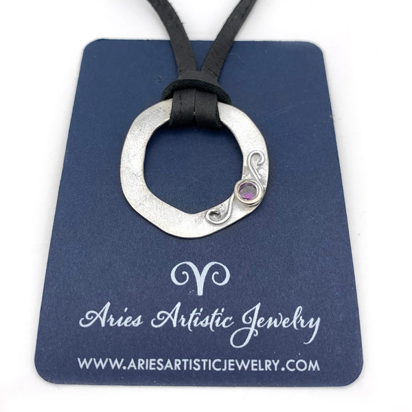 Small Eyeglass Holder Sterling Silver Necklace Eyeglass Loop