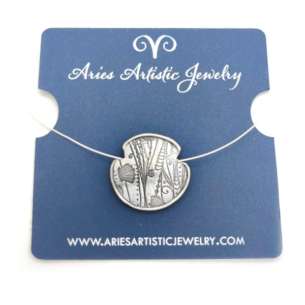 Sterling Silver Lentil Bead Reversible Beach Necklace