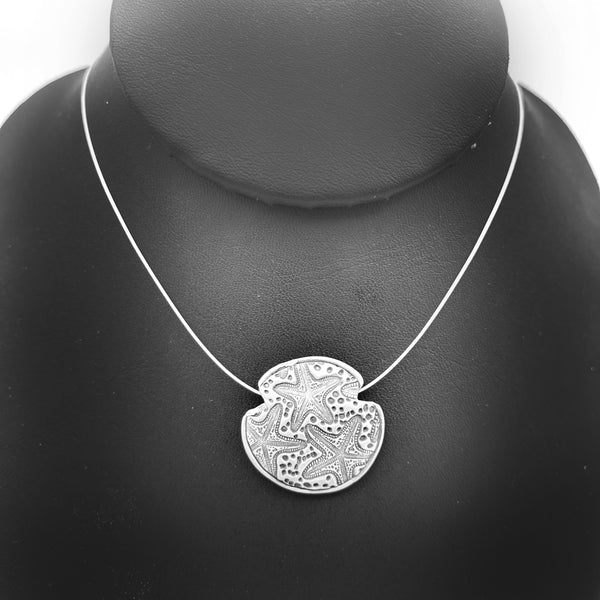 Sterling Silver Lentil Bead Reversible Beach Necklace