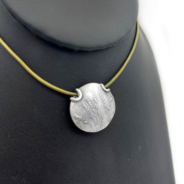 Sterling Silver Lentil Bead Reversible Flower Necklace