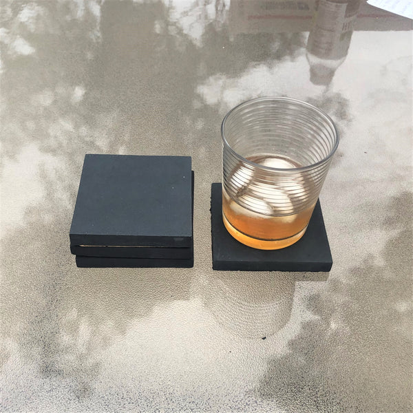 Concrete Coaster Set or Singles