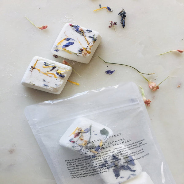 Dreamin flowers shower steamers by Cleanse Gourmet
