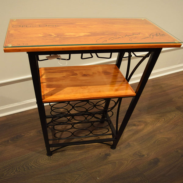 Opus One 2004 floor wine rack created by Satterfield Originals