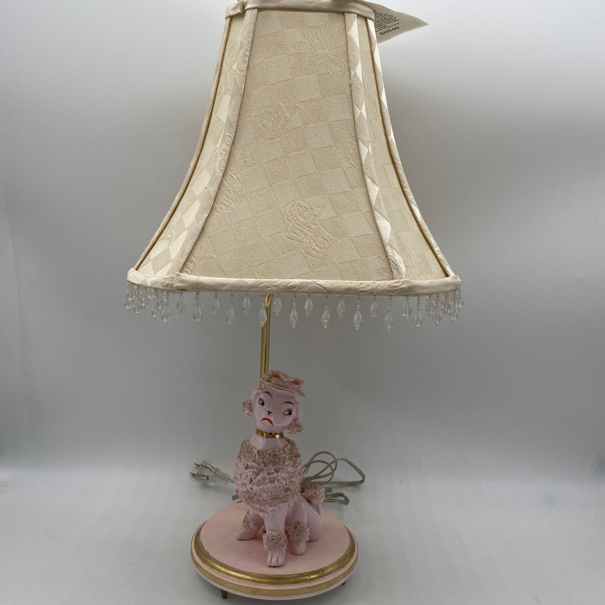 Vintage Pink Poodle Lamp Red Bank Artisan Collective