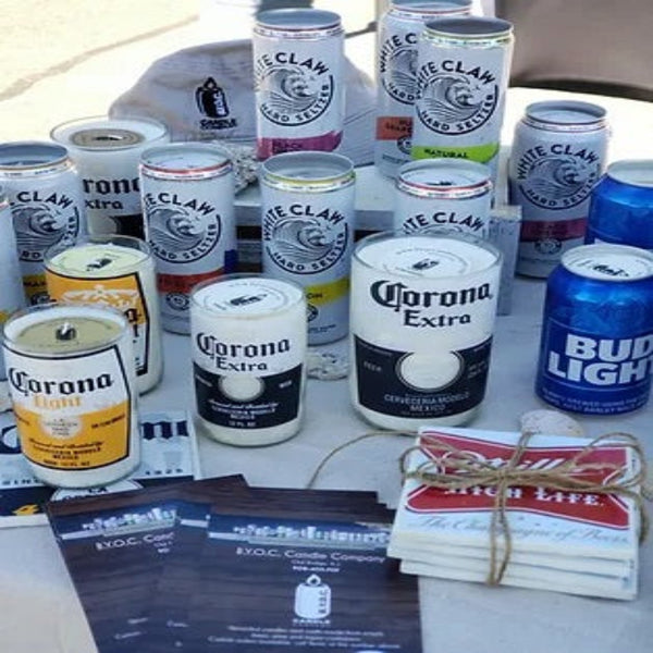 Recycled Beer & Seltzer Candles