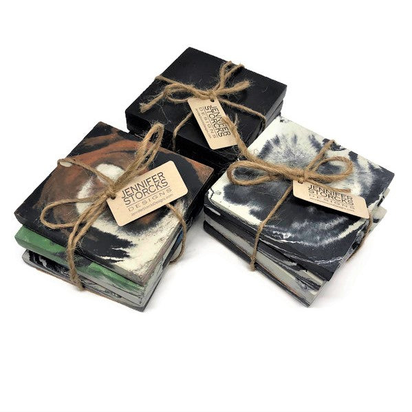 Concrete Coaster Set or Singles