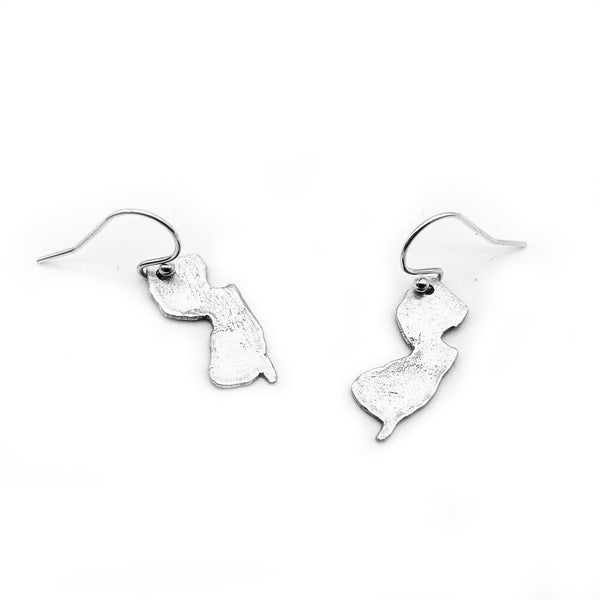 Sterling Silver NJ Earrings, Heart Earrings