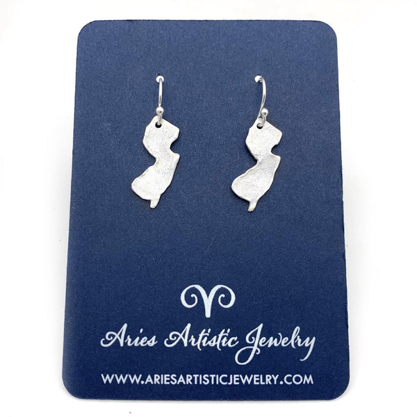 Sterling Silver NJ Earrings, Heart Earrings
