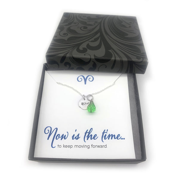 Personalized Necklace Inspirational Jewelry - Looking Forward Collection