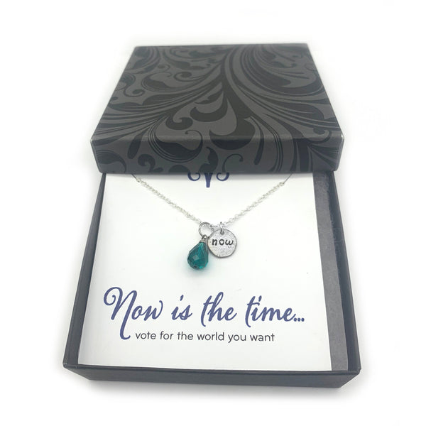 Personalized Necklace Inspirational Jewelry - Looking Forward Collection
