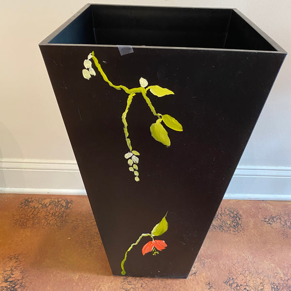 Hand-painted Flowered Planters
