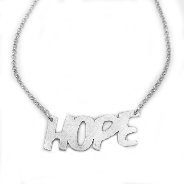 Sterling Silver Hope Necklace - Word Jewelry