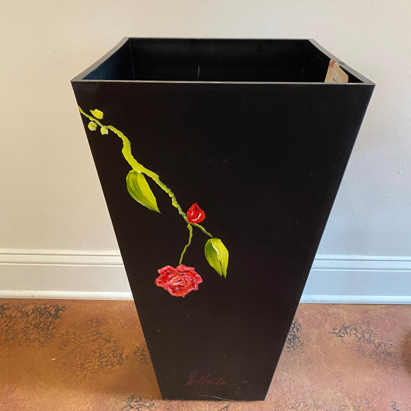 Hand-painted Flowered Planters