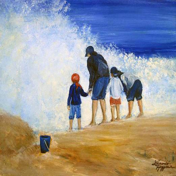 NJ Shore frolick print by Leonardo Ruggieri