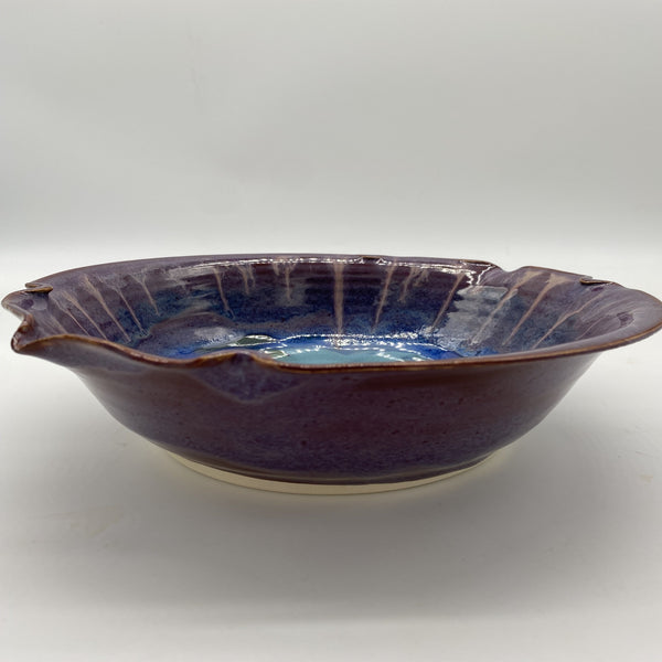 plum ceramic bowl created by Watershed Pottery
