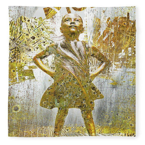 Fearless Girl wrapped canvas painted by Rubino Creative
