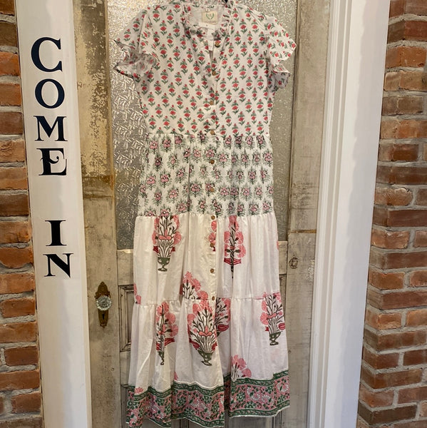 Block Print Floral Dresses